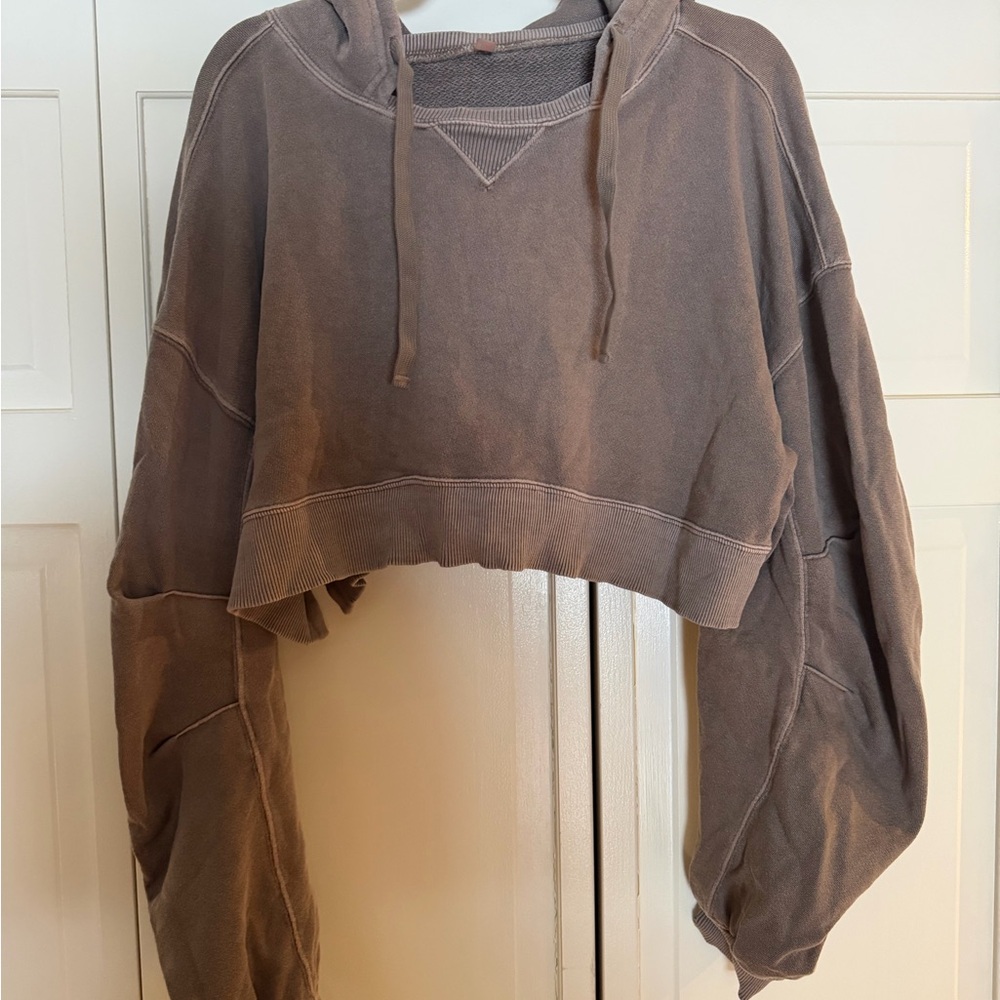 FP Movement by Free People Cropped Hoodie - Brown